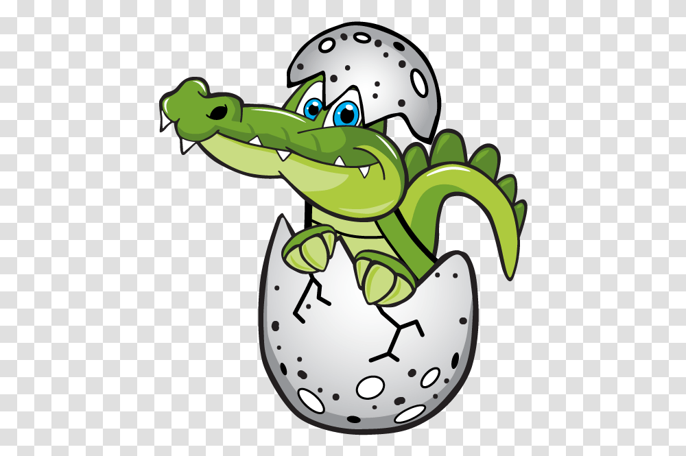 Gator In His Egg Crawling Animals Clipart, Reptile, Lizard, Dragon, Amphibian Transparent Png