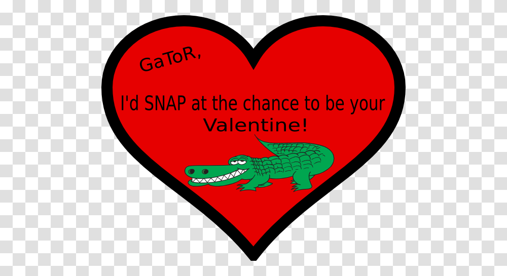 Gator Valentine Clip Art, Heart, Animal Transparent Png