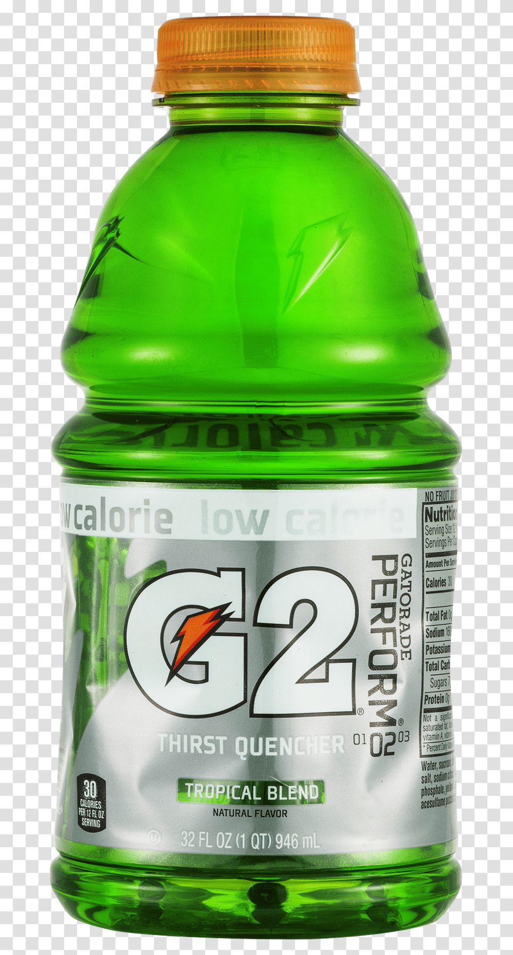 Gatorade G2 Thirst Quencher Tropical Blend Drink Sports Drink, Liquor, Alcohol, Beverage, Bottle Transparent Png
