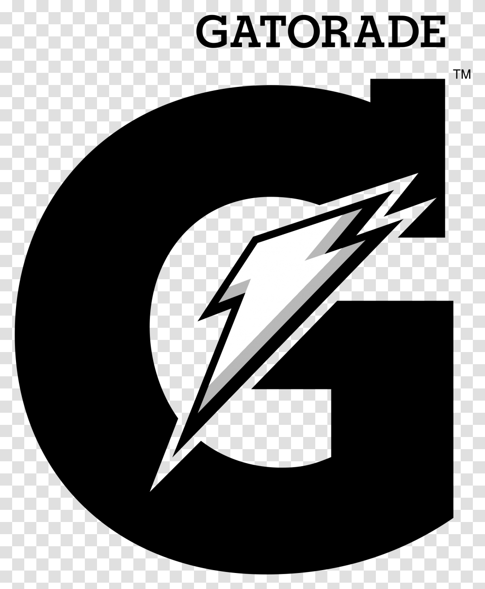 Gatorade Logo Black And White Gatorade Logo, Arrowhead, Airplane, Aircraft Transparent Png