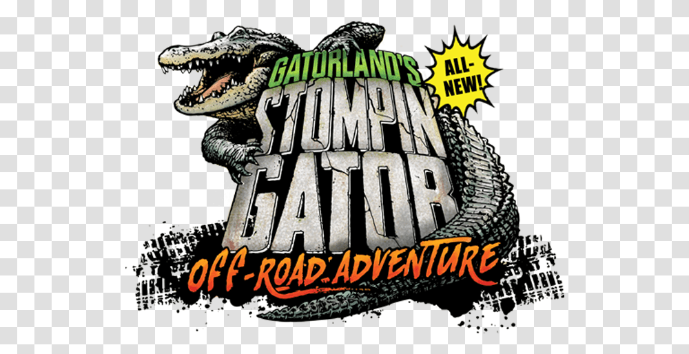 Gatorland Gator Stomp, Reptile, Animal, Dinosaur, Poster Transparent Png