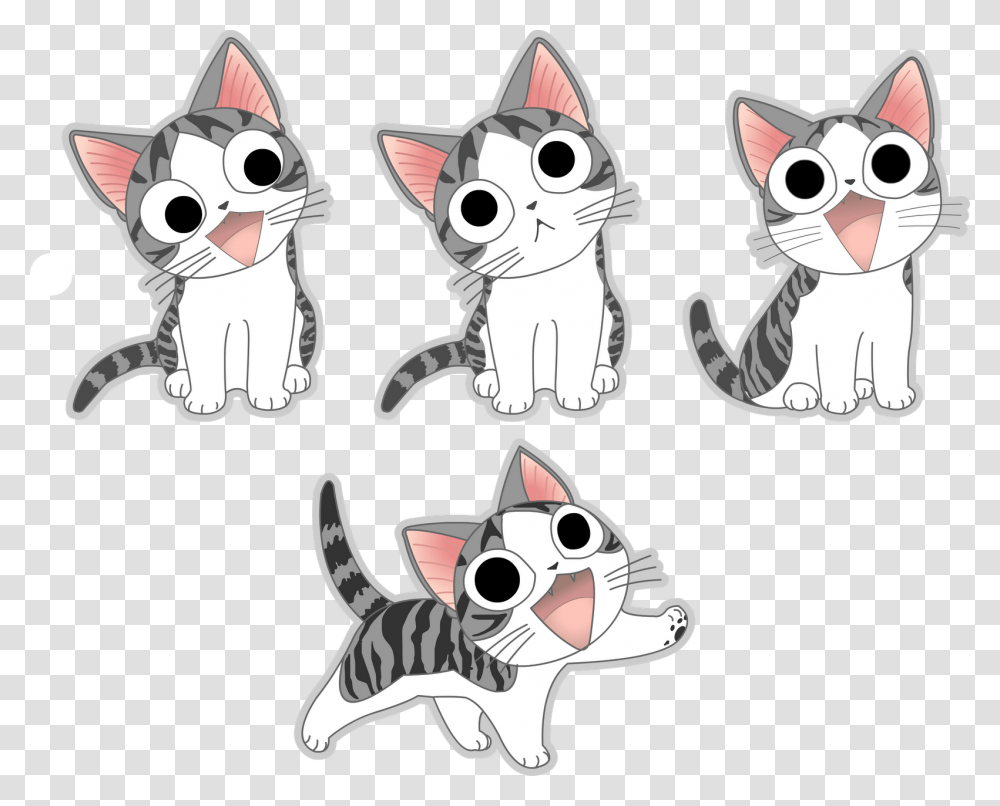 Gatos Anime Chi Sweet Home Hd, Label, Drawing Transparent Png