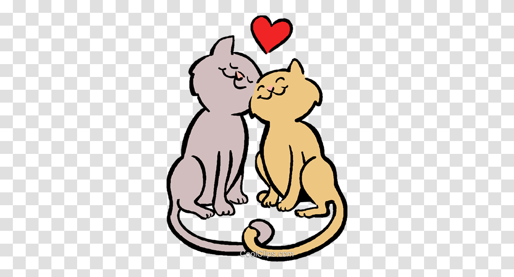 Gatos Em Amor Livre De Direitos Vetores Clip Art, Pet, Animal, Cat, Mammal Transparent Png