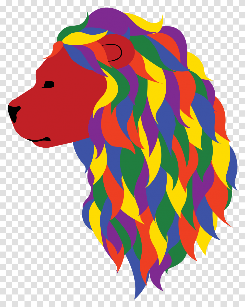 Gay Pride Lion Pride Clipart, Dye, Hair, Wig Transparent Png