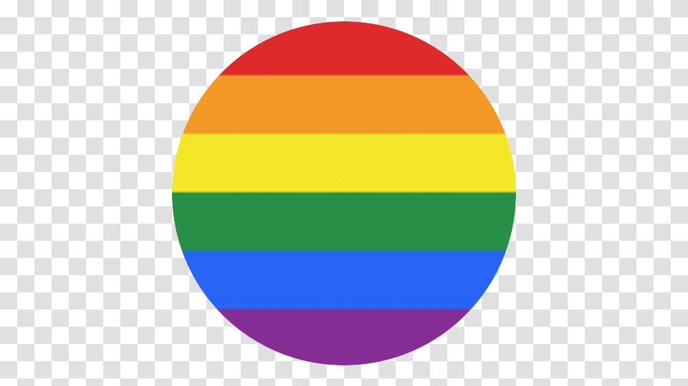 Gay Pride Rainbow Flag Stripes Round Mousepad Lgbt Flag Circle, Sphere, Balloon Transparent Png