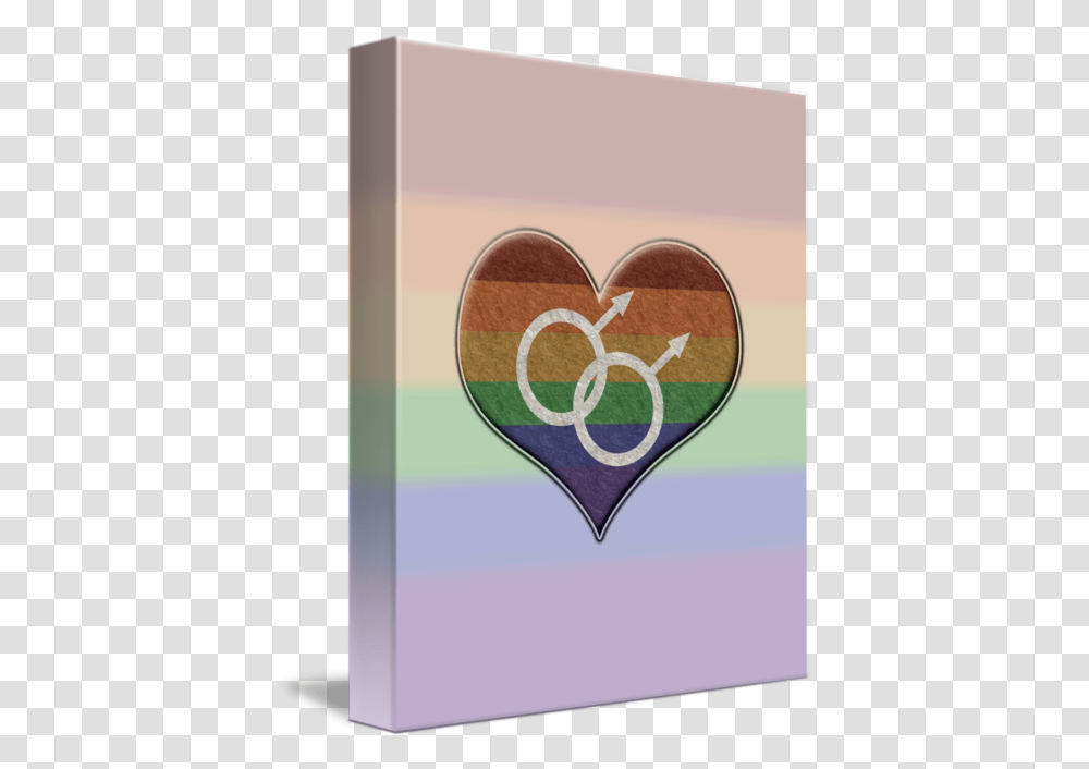 Gay Pride Rainbow Heart With Male Gender Symbol By Tavia Walker Girly, Cushion, Home Decor, Coffee Cup, Envelope Transparent Png