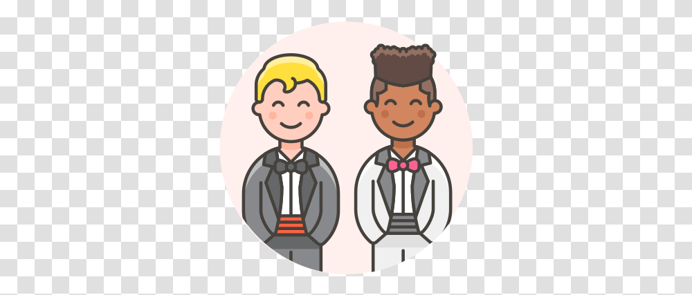 Gay Wedding Free Icon Of Lgbt Wedding, Waiter, Tie, Accessories, Accessory Transparent Png