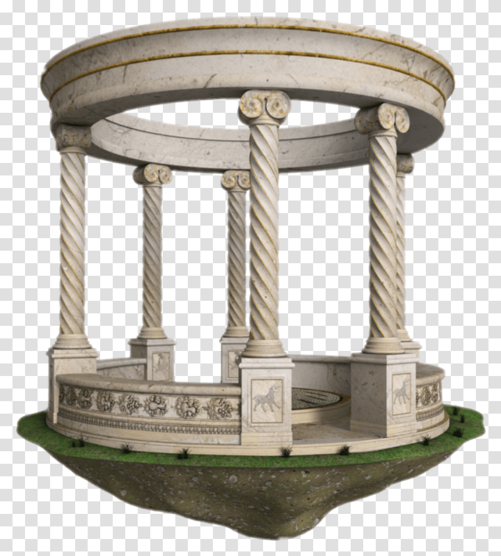 Gazebo Pillars Nature Garden, Architecture, Building, Column, Monument Transparent Png