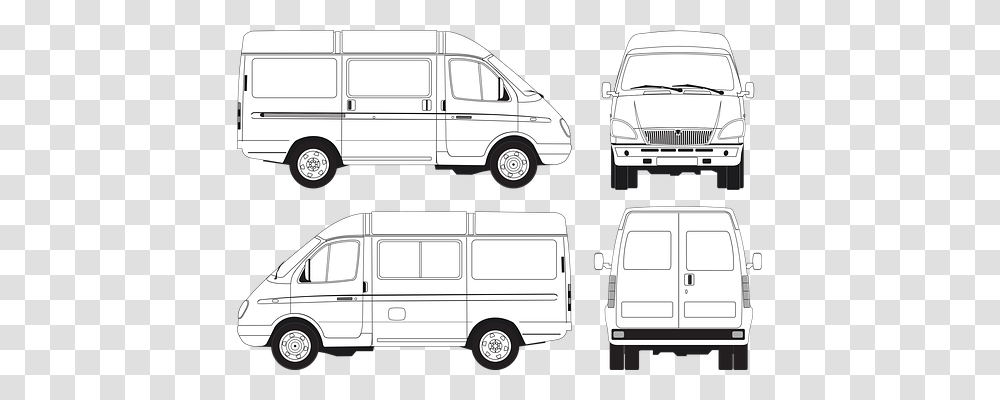 Gazelle Passenger Minibus, Van, Vehicle, Transportation Transparent Png