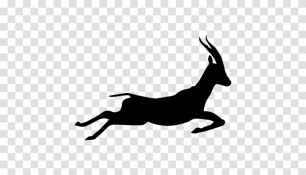 Gazelle Running Silhouette Free Vector Icons Designed, Animal, Mammal, Antelope, Wildlife Transparent Png