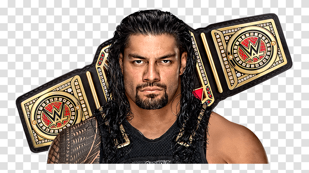 Gb Eye Wwe Title Framed Collector Print Roman Reigns And Samoa Joe, Person, Face, Poster, Advertisement Transparent Png