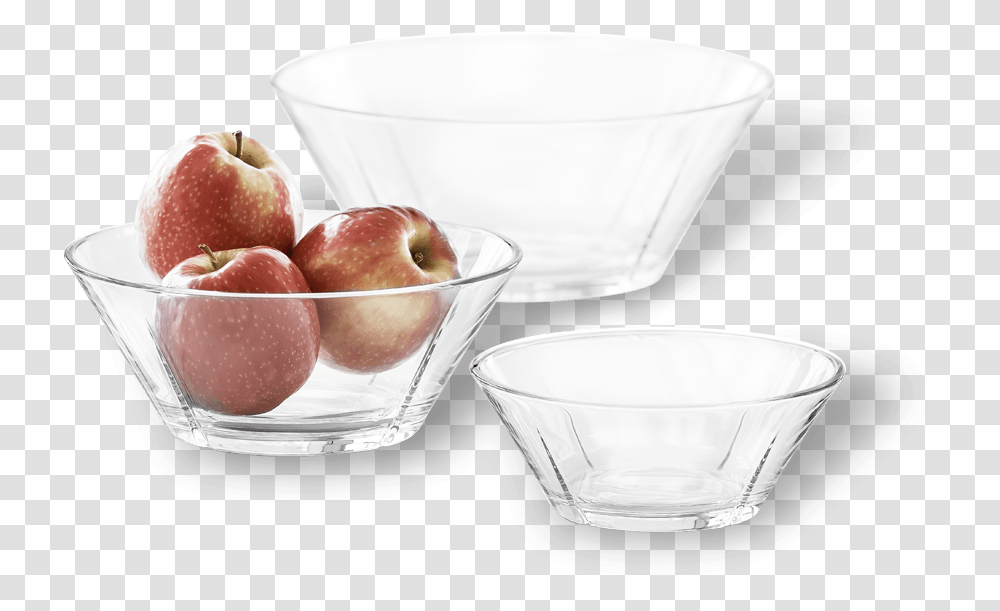 Gc Glass Bowl Set 3 Pcs Grand Cru Bowl, Mixing Bowl, Apple, Fruit, Plant Transparent Png