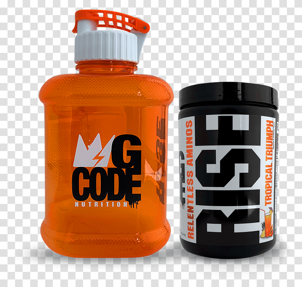 Gcode Rise X Juggernaut Bundle Amino Acid, Pill, Medication, Bottle, Capsule Transparent Png