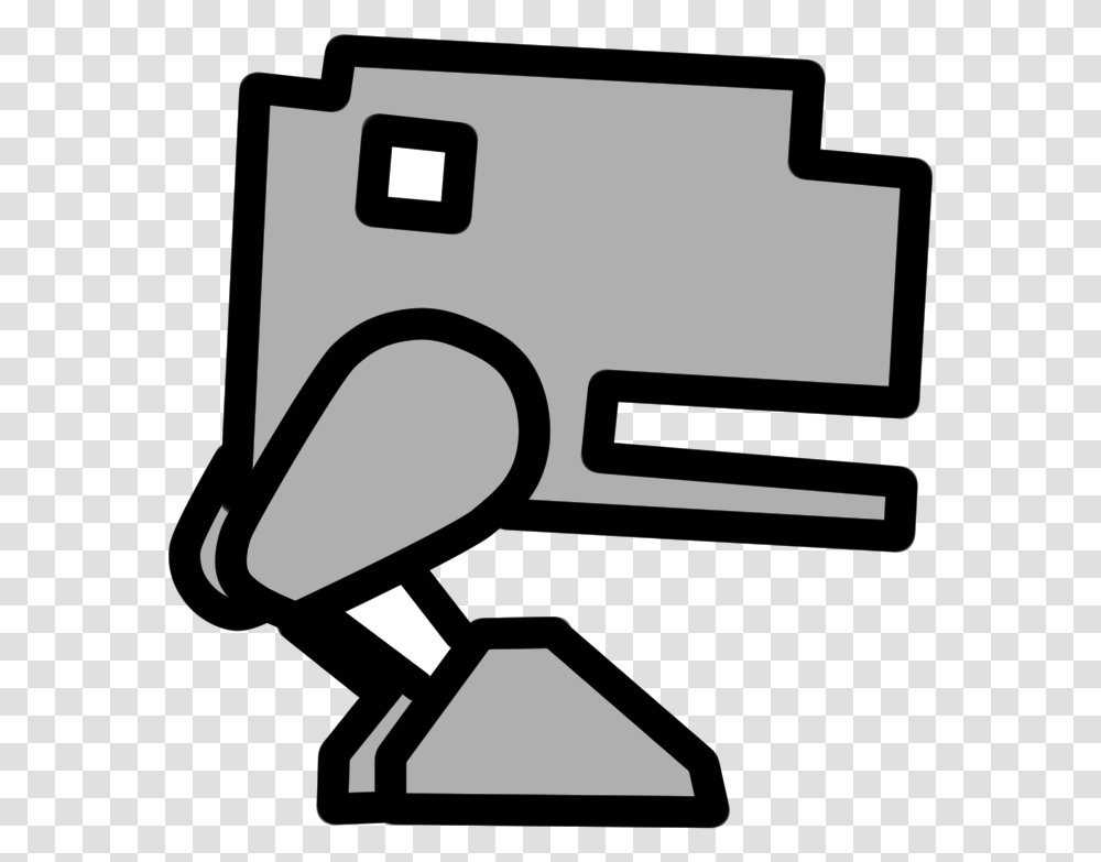 Gd Google Chrome Dino Game Post Imgur Robot From Geometry Dash, Appliance, Blow Dryer, Art, Electronics Transparent Png