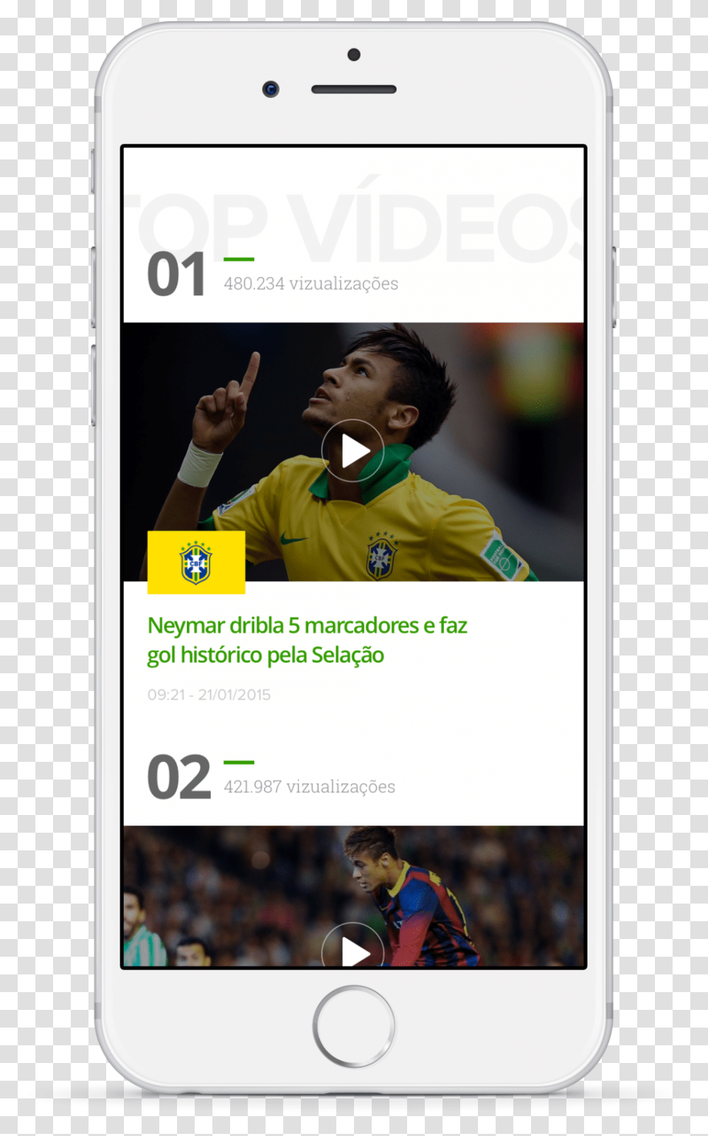 Ge 3 Top Videos Neymar Smartphone, Person, Poster, Advertisement Transparent Png