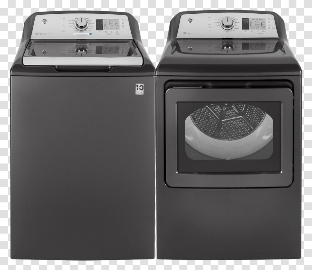 Ge He Top Load Washer Grey, Appliance, Dryer Transparent Png