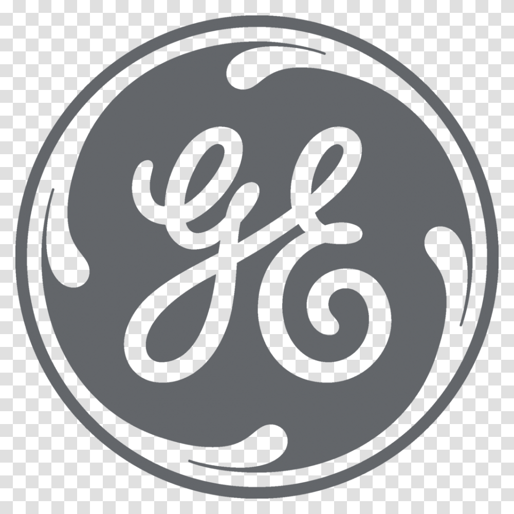 Ge Monogram Gray General Electric Logo, Number, Alphabet Transparent Png