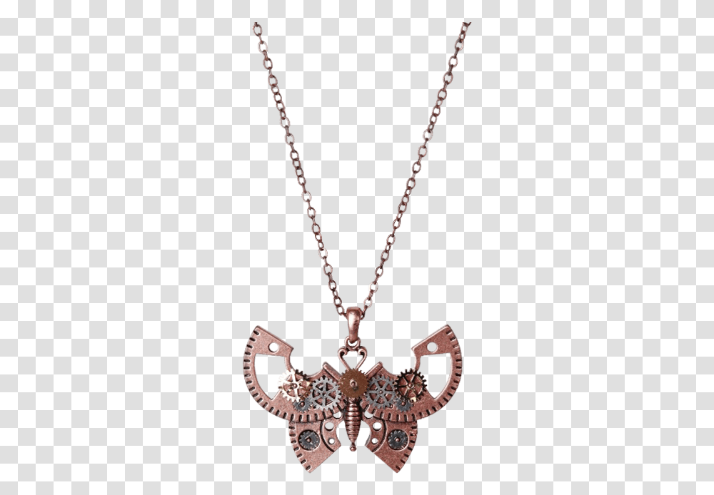 Gear Butterfly Necklace Locket, Jewelry, Accessories, Accessory, Pendant Transparent Png