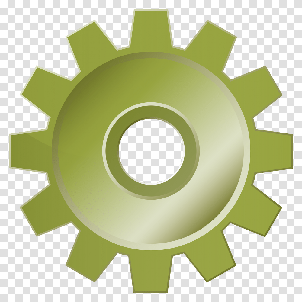 Gear Crown Green Free Vector Graphic On Pixabay 12, Machine, Cross, Symbol Transparent Png