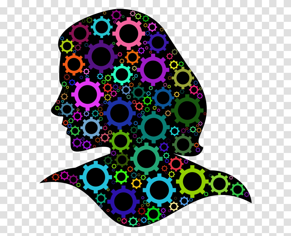 Gear Head Computer Icons Thought Neck, Floral Design, Pattern Transparent Png