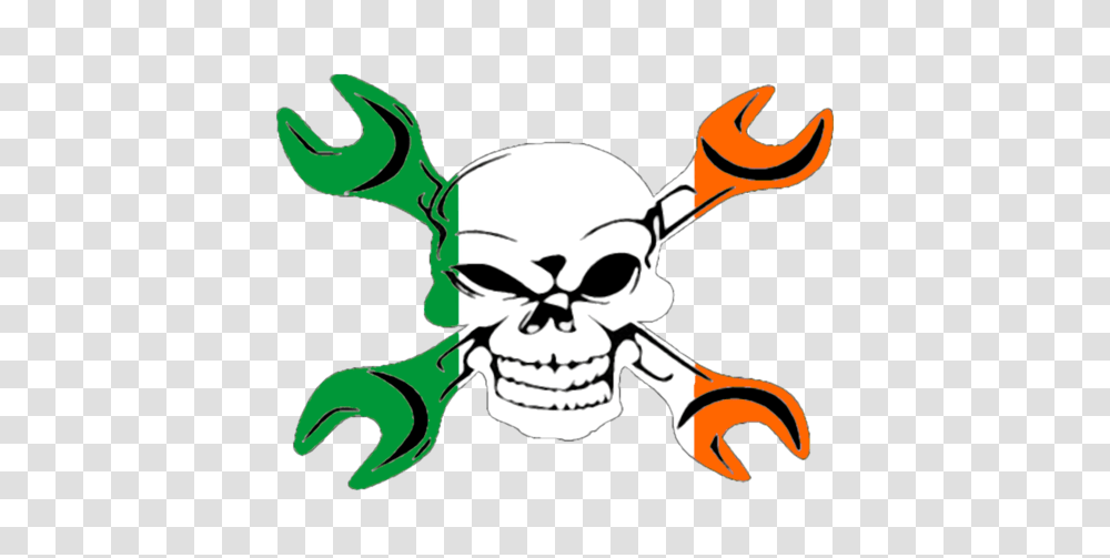 Gear Head Irish Flag Free Images, Stencil, Weapon, Weaponry, Blade Transparent Png