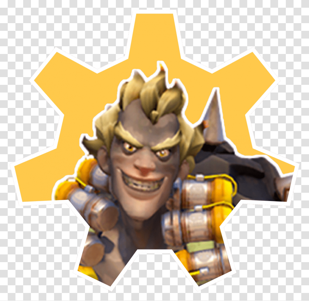 Gear Icons For Junkrat From Overwatch Please Credit Cartoon, Person, Human, Star Symbol Transparent Png
