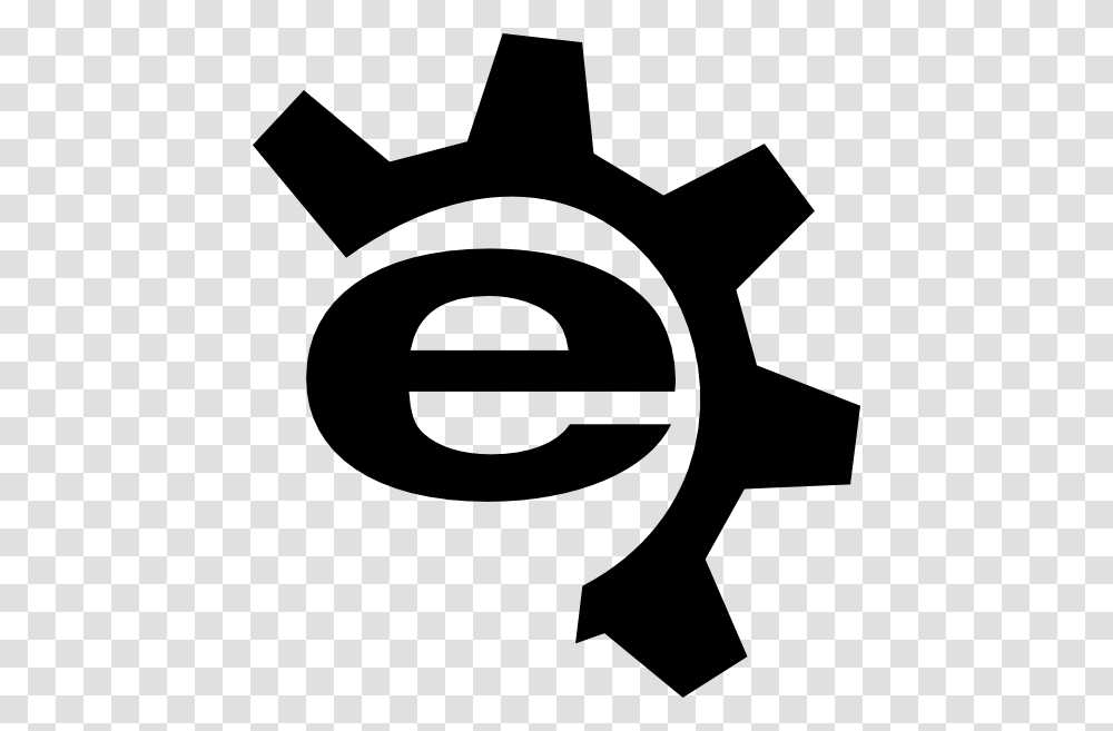 Gear Internet Logo, Cross, Stencil, Axe Transparent Png