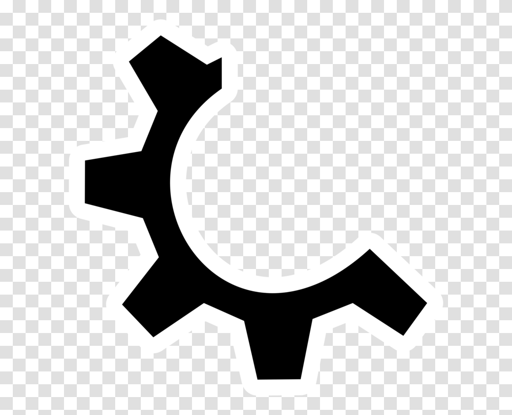 Gear Logo Computer Icons Drawing, Machine, Cross, Stencil Transparent Png