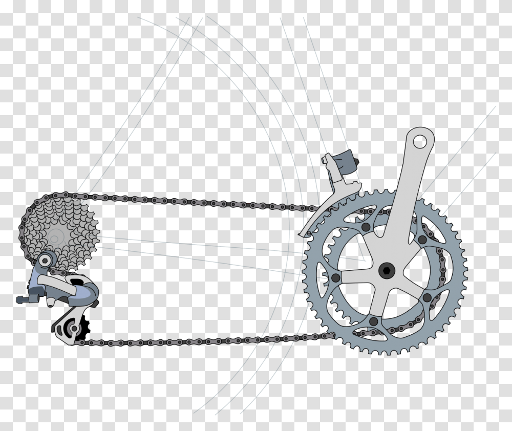 Gear Of Cycle, Bow, Arrow, Machine Transparent Png