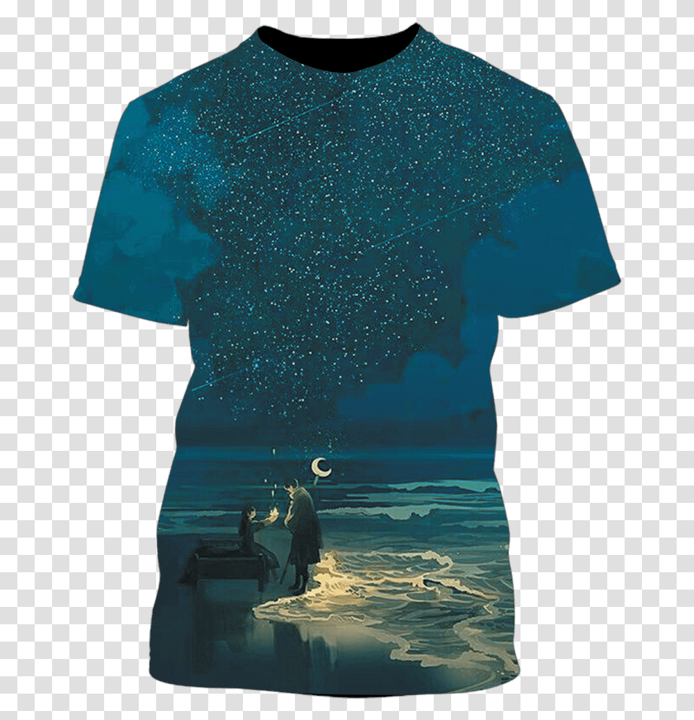 Gearhuman 3d Falling Star Custom T Shirt T Shirt, Water, Outdoors, Nature, Person Transparent Png