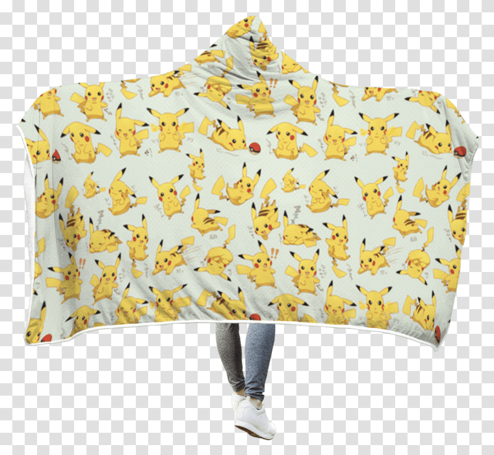 Gearhuman 3d Pokemon Pikachu Custom Hooded Blanket Pikachu, Apparel, Blouse, Rug Transparent Png