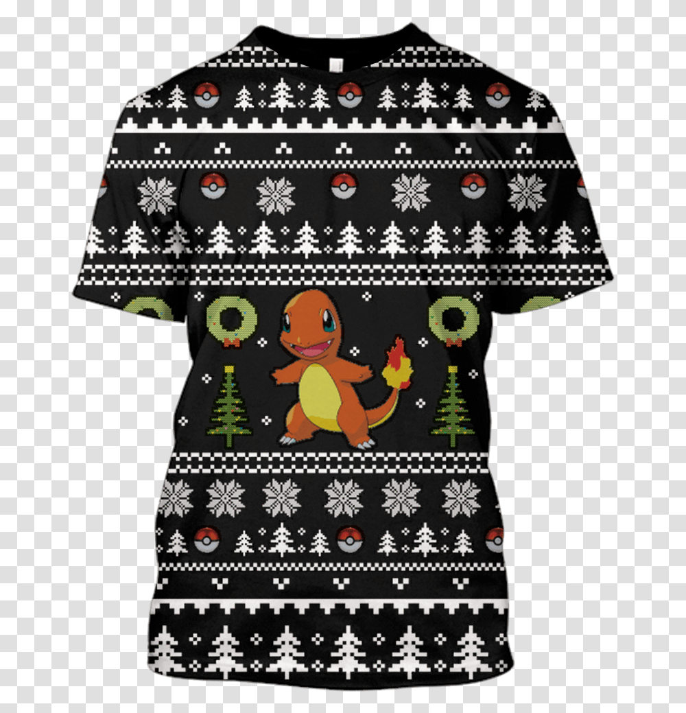 Gearhuman 3d Pokemon Ugly Christmas Custom T Shirt Squirrel, Dress, Pattern, T-Shirt Transparent Png