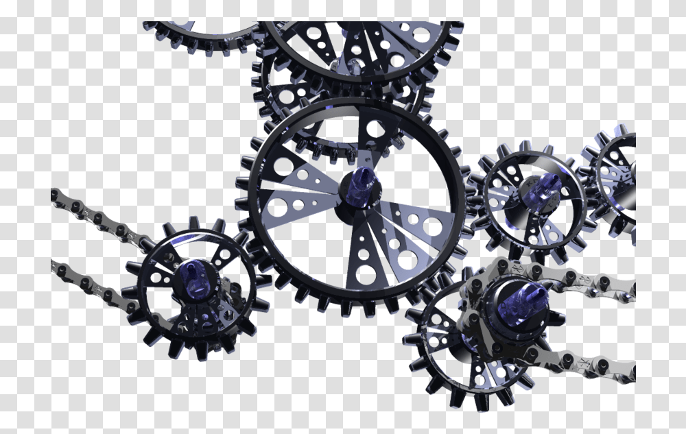 Gears And Chains, Machine, Clock Tower, Architecture, Building Transparent Png