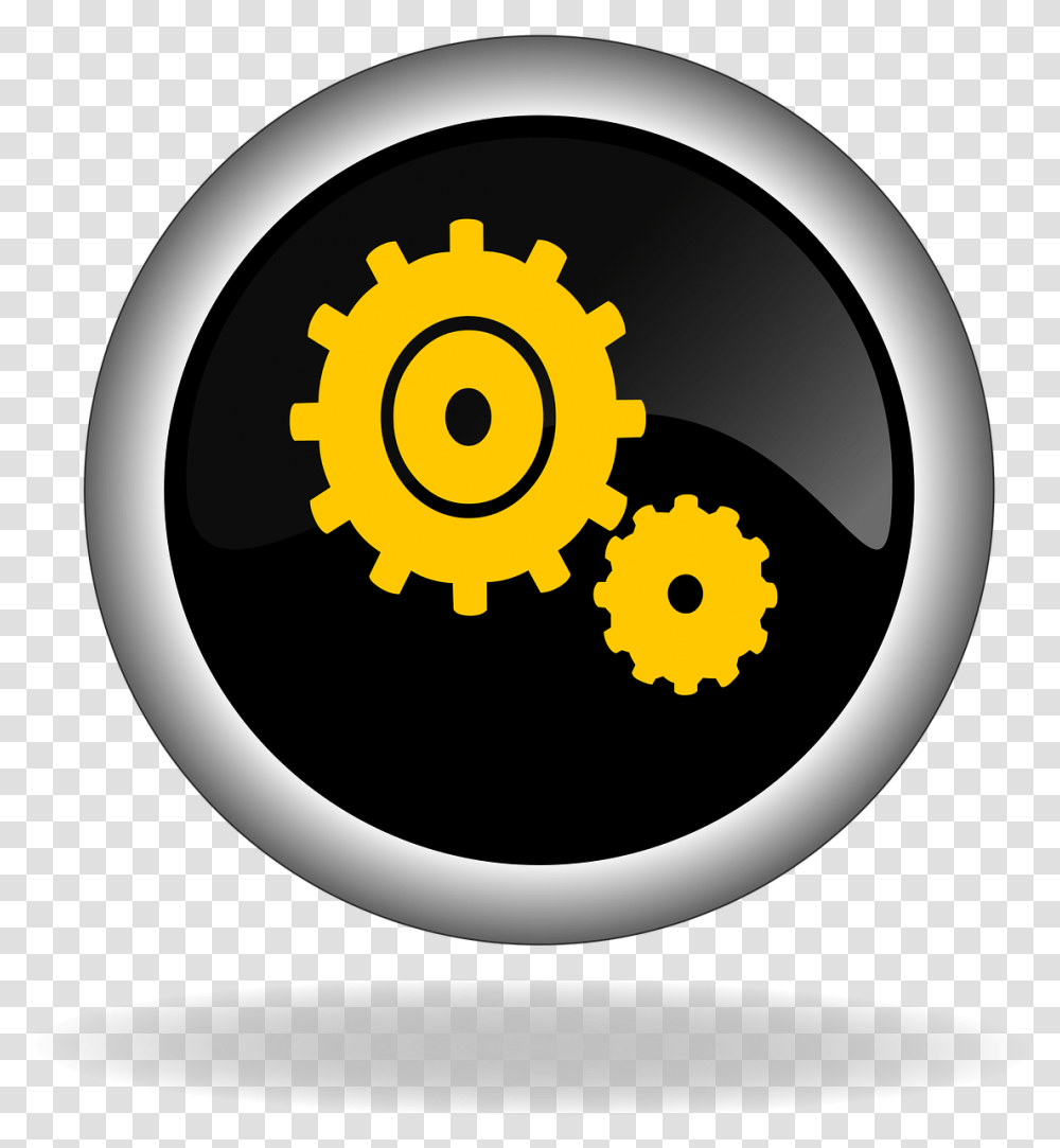 Gears Button, Electronics, Webcam Transparent Png