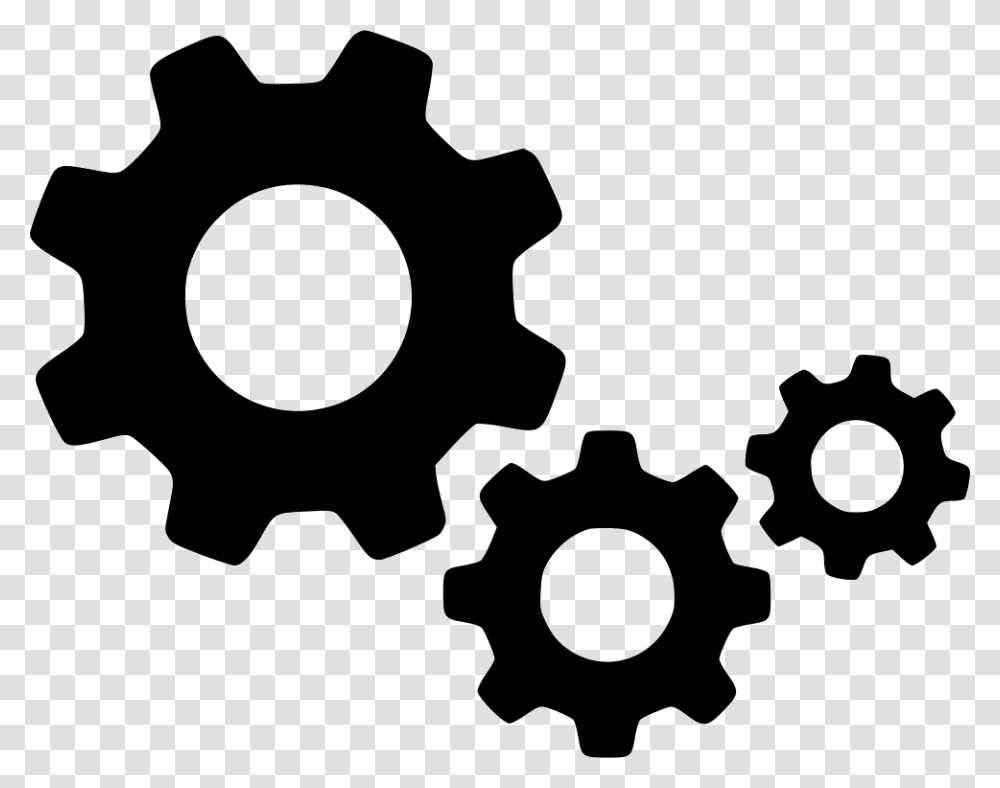 Gears Clipart Black And White Gears Icon, Machine, Cross Transparent Png