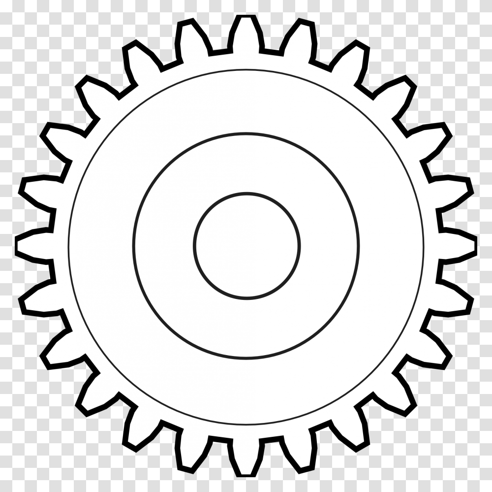 Gears Clipart Black And White Horizon Observatory, Machine, Grenade, Bomb, Weapon Transparent Png