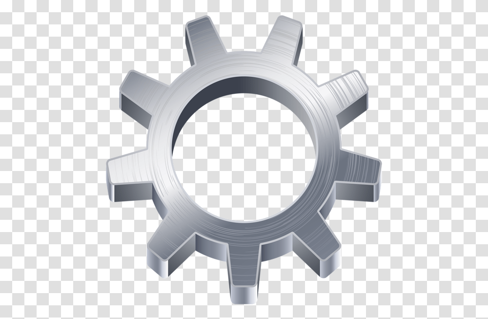 Gears Clipart Gear Silver, Machine, Rotor, Coil, Spiral Transparent Png