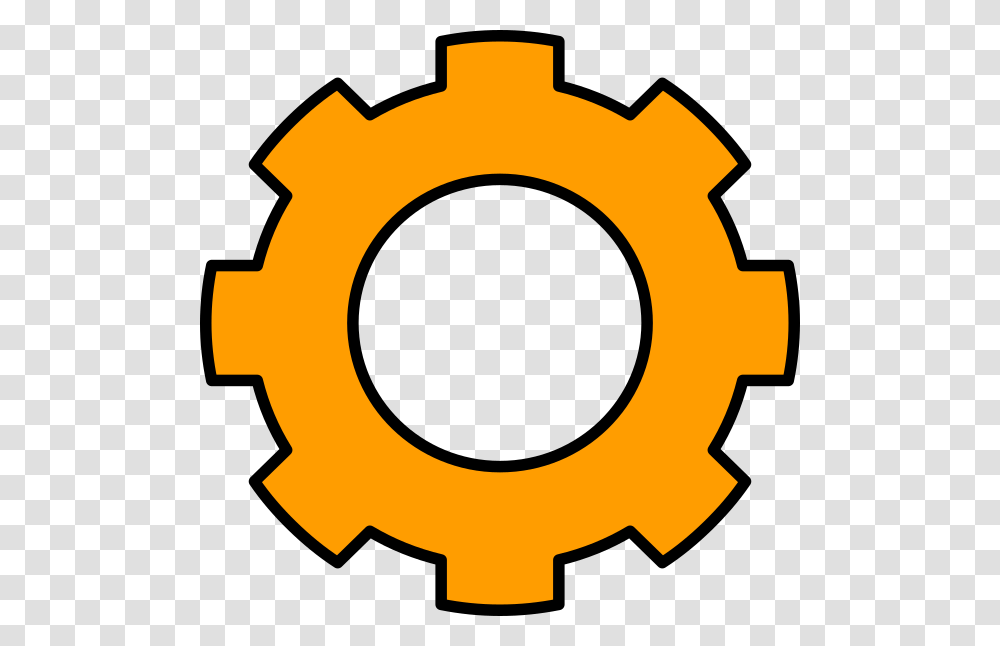 Gears Clipart Orange Gears Orange Free For Download, Machine Transparent Png
