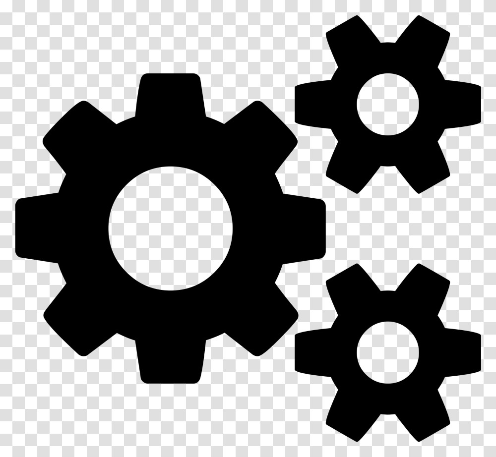 Gears Icon Cogs Icon Font Awesome, Gray, World Of Warcraft Transparent Png