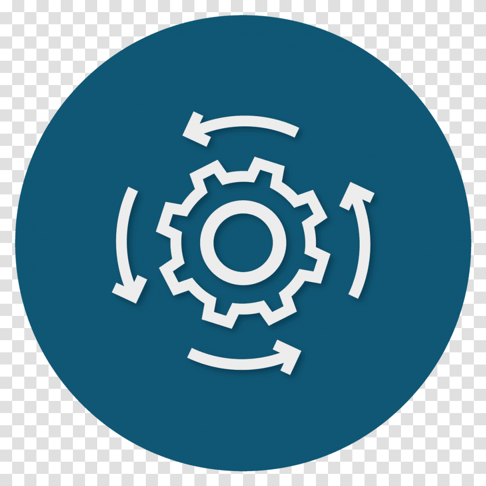 Gears Icon White Circle, Machine, Baseball Cap, Logo Transparent Png