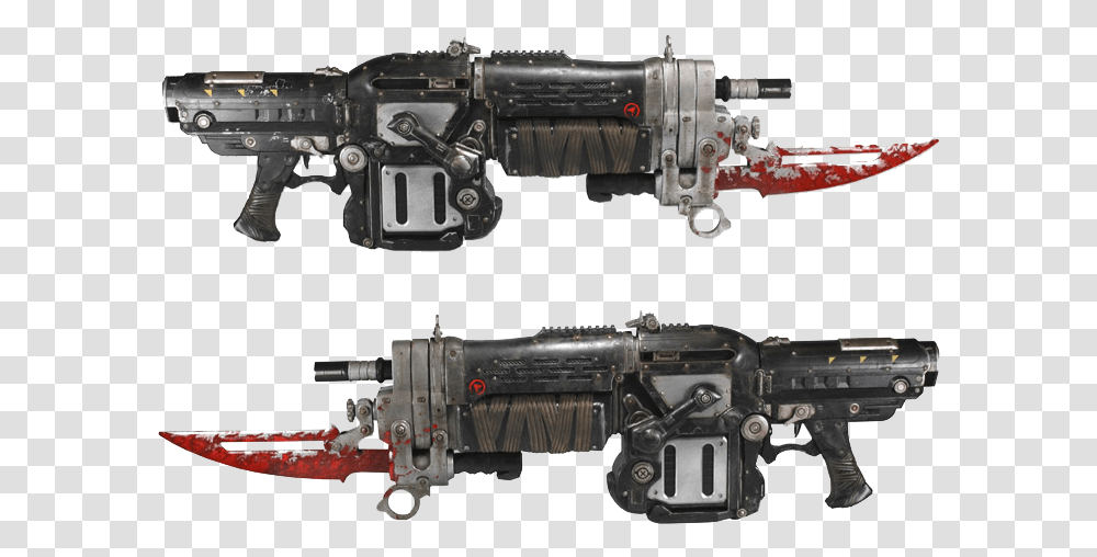 Gears Of War 3 Retro, Gun, Weapon, Weaponry, Armory Transparent Png