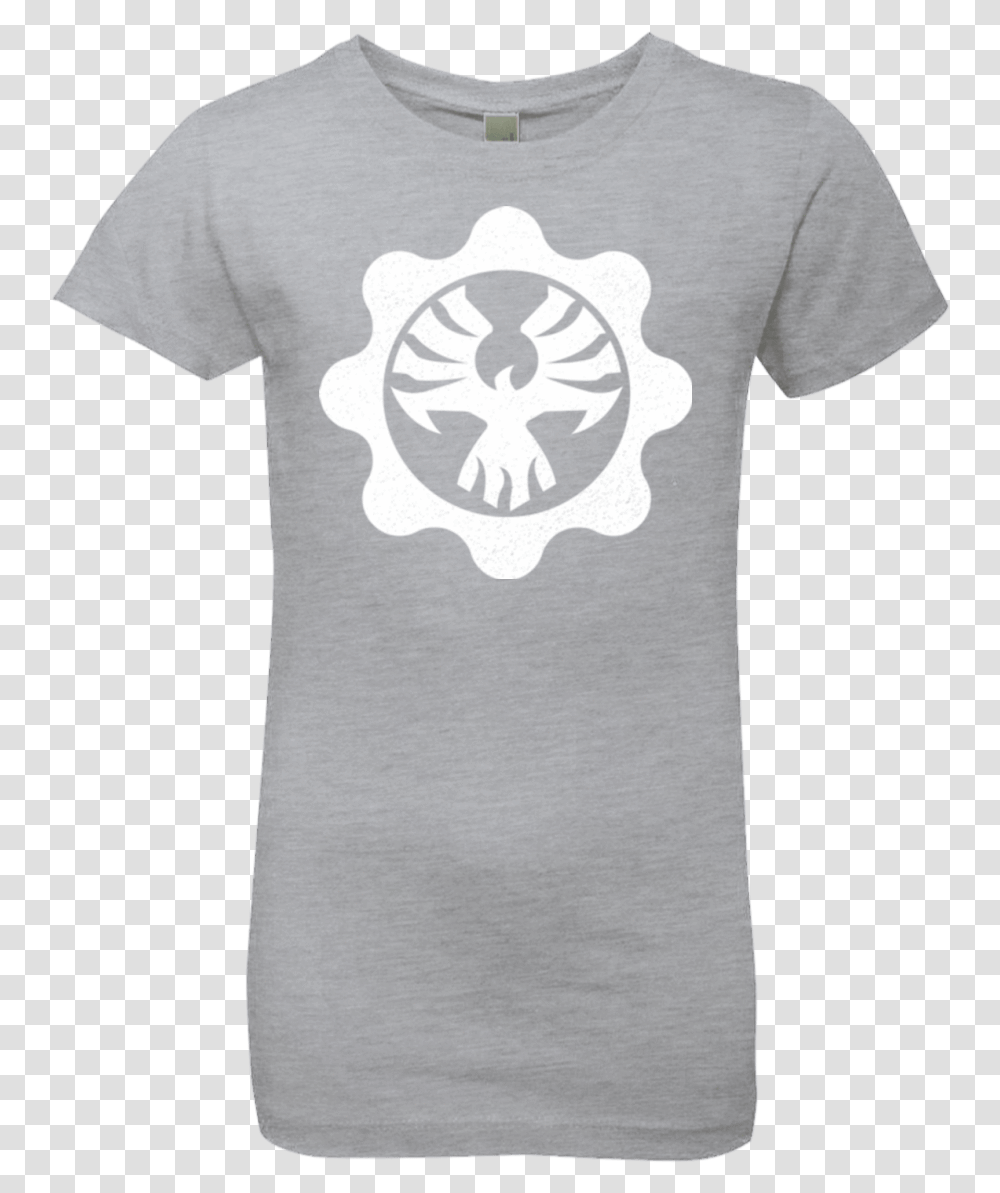 Gears Of War 4 Cog Emblem Girls Premium T Shirt T Shirt, Apparel, T-Shirt, Face Transparent Png