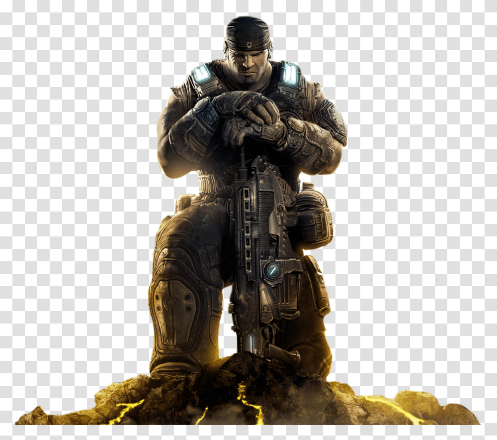 Gears Of War Marcus Gears Of War 3 Cover, Person, Human, Helmet Transparent Png