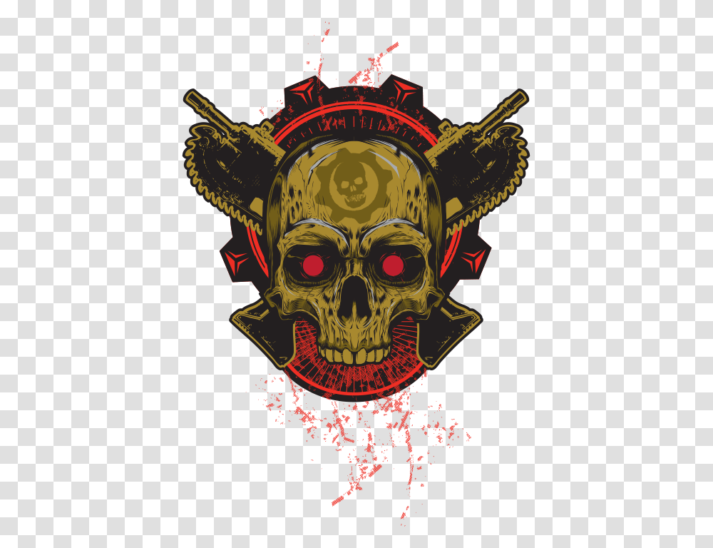 Gears Of War Rockstar Logo, Poster, Advertisement, Pirate Transparent Png