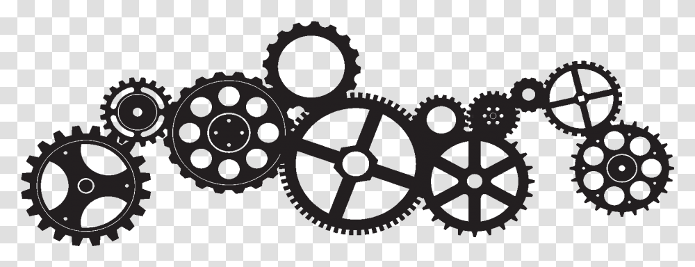 Gears On A Wall Background Steampunk Gears, Machine Transparent Png