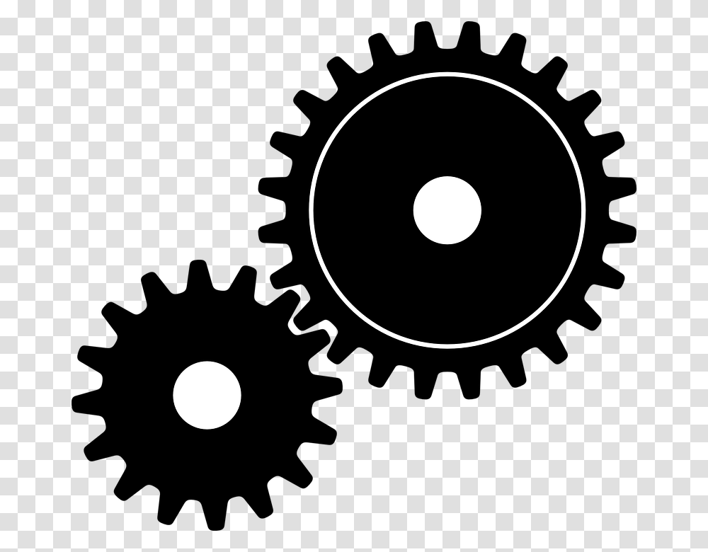 Gears Options Settings Silhouette Movement Gear Gear, Moon, Face, Texture Transparent Png