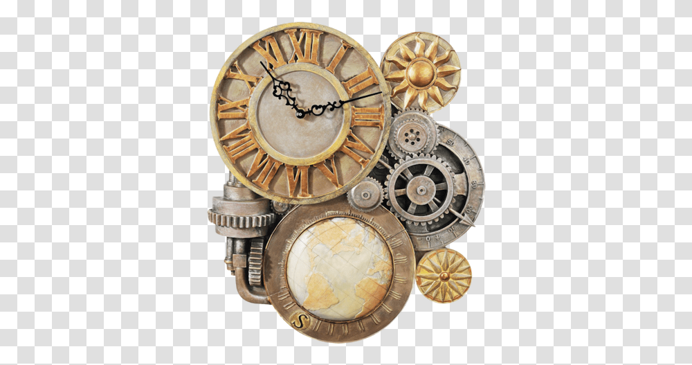 Gears Steampunk Ladyskye Art Ftestickers Steampunk Gear Wall Clock, Spoke, Machine, Wheel, Wristwatch Transparent Png