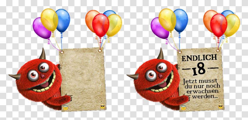 Geburtstag Lustig Mnner, Bird, Animal, Balloon, Maraca Transparent Png