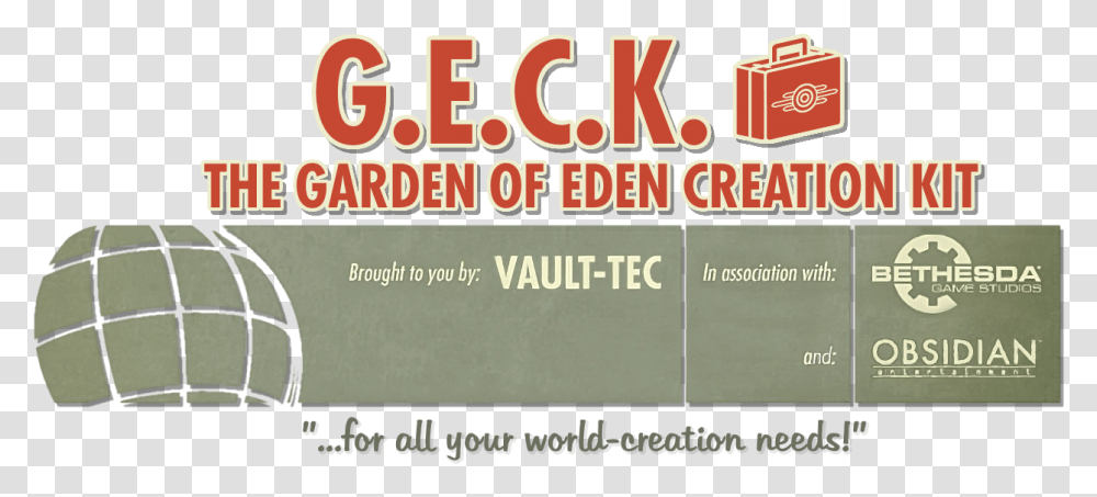 Geck New Vegas Edition Steamgriddb Language, Text, Word, Label, Alphabet Transparent Png