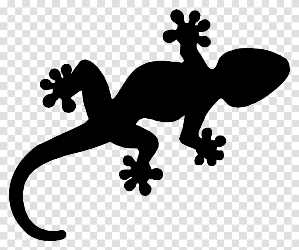 Gecko Reptile Shape Reptile Icon, Lizard, Animal, Stencil, Antelope Transparent Png
